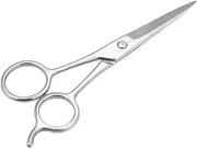 SHERCHPRY Stainless Steel Beard Scissors Practical Hairdressing Scissors for Beard and Eyebrow Grooming Durable Daily Use Accessory Silver Color present for Men