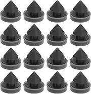 SING F LTD 100pcs Rubber Door Silencers Hinge Outlet Door Silencer for Metal Frame Doors Anti Collision Door Slam Silencer Lubricate The Door Silencer, Black