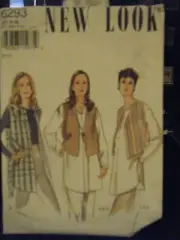 New Look 6293 Misses Tunic Shirt, Waistcoat & Vest Pattern - Size 6-16