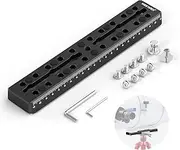 NEEWER 9"/230mm Rail Bar Vixen Style Dovetail Plate, Metal Mounting Plate Saddle with M6 1/4" 3/8" Camera Screw for Telescope Mount Adapter OTA Equatorial Tripod Sky Astrophotography, QR003