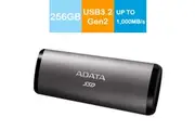 Adata ASE760-256GU32G2-CTI 256GB SE760 External Portable SSD SuperSpeed USB 3.2 Gen2 Type-C Titanium Gray
