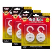 6x Mothballs Easy Secure Cage Hang Handle Pest Control Protection Home Moth 12g
