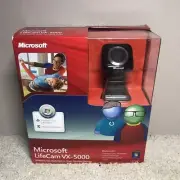 Microsoft LifeCam VX-5000 Web Cam VGA Optics USB 2.0 - 1.3MP - New