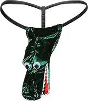 [STIOEDYUAN] Men's Novelty Funny Sexy Thong Exotic G-String T-Back Underwear Halloween Christmas Gag Gift