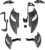Floorboards for Harley Davidson Touring Black Blade Highway pegs Street Glide FLHX CVO Gear Brake Shifter levers for Electra Glide Road King FLHR 2014-2023 (14 Up Touring Comb Sets)