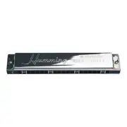 Suzuki SU-21 Humming Tremolo Harmonica 21-Hole Key of C Silver Classic Style