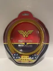 Wonder Woman Cable Security Combination Lock for Bicycle DC Comics School Bike
