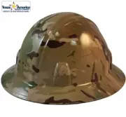 Multicam Camo Hydro Dipped Full Brim Hard Hat