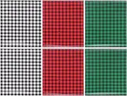 CIMAXIC 6 Sheets Christmas Plaid Vinyl Htv for DIY T Shirt Printing Easy to Cut and Use for Garment Transfers Durable and Reusable Heat Transfer Film