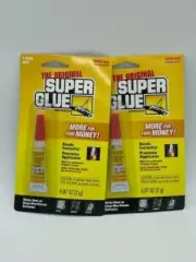 Super Glue SGH2 The Original Single Pack Super Glue Adhesive Tube 2 PACK