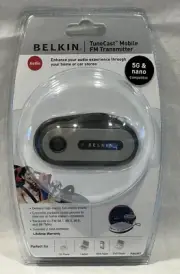 Belkin Tunecast Mobile FM Transmitter, F8V367, Audio Wireless Connector, NEW