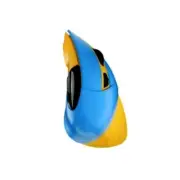 DAREU LM138G - Vertical 3-Speed Ergonomic Wireless Optical Mouse - Blue / Yellow