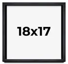 18x17 Shadow Box Frame Black | 1 Inches Deep Real Wood Farmhouse Shadowbox Displ