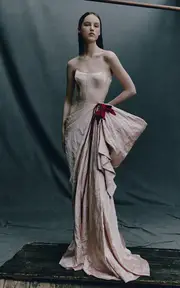 [Erdem] Draped Bustier Gown