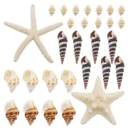 Mixed Lots 82PCS/Set Starfish Conch Shell for Fish Tank Aquarium Decor Ornament
