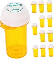 PACKOVE 12pcs Reusable Travel Medication Case Transparent Storage Box for Capsules Small Items Compact and Lightweight Organizer for Medications the Go