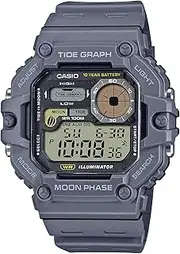 [Casio] WS1700H-8A Grey Band Unisex Adult Digital Watch, Grey Dial, 52.5 × 48.6 × 15.2 mm