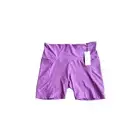 Calia Bike Short Women's Size XL Lilac Fields Cozy Essential Pockets Stretch