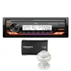 JVC KD-X38MBS Single-DIN Marine Digital Receiver + SiriusXM SXV300M1