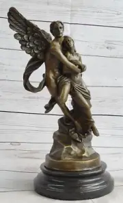 Signed Bouguereau Nude Sculpture of a Romantic Couple Bronze Sculpture Statue