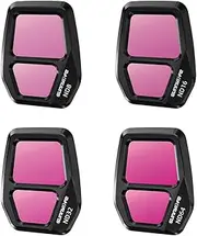 Drone Filter for Air 3S, Adjustable Metal CPL ND64 Polarizer Scrim ND16/PL Accessories (ND 4-Piece Set)