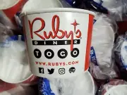 RUBY'S DINER Restaurant To Go Cup Containers Case of 20 (500) Irvine California