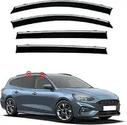 4Pcs Car Wind Deflectors for Ford for Focus for Active for Wagon Mk4-C159 2021 2022 2023, Side Window Ventilated Visors Rain Deflector