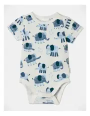 [Sprout] Essential Elephant Bodysuit in White
