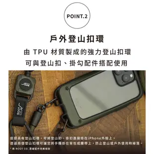 日本 ROOT CO. 透明背板雙掛勾式防摔手機殼 iPhone 15 14 Pro Max Plus