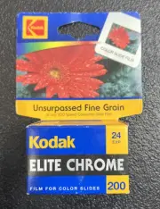 New Kodak Elite Chrome ISO 200 35mm Color Slide Film 24 Exposures Expired 2005