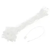 140Pcs Nylon Hang Tag String 6.7" Snap Lock Pins Loop Price Tag White