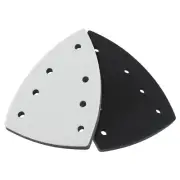 2pcs Sanding Pad Hook and Loop Triangle Sanding Pad 7 Hole Sandpaper Backing Pad