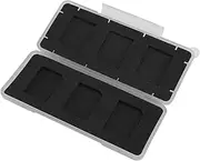 6 Slots SD Memory Card Case, Portable Memory Card Storage Case Holder with Sponge Cushion, Water Resistant and Anti Shock