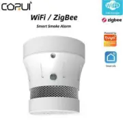 Tuya WiFi/Zigbee Smart Smoke Detector Sensor Home Security Alarm System Remote C