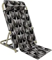 Adjustable Bed Back Rest Folding Chair Back Chair Anti-Slip Pad Adjustable Bed Rest Neck Head Waist Support,Portable Stainless Steel Backrest