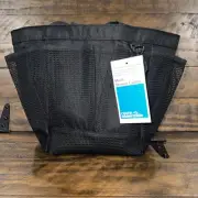 Room Essentials Mesh Shower Caddy Portable Mesh Travel Tote Organizer, BLACK