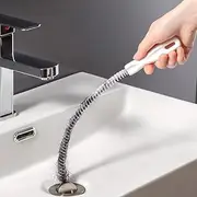 Ungfu Mall 45cm Flexible Sink Cleaning Brush Waterpipe Drain Dredge Tool Bath Plug Long Hair Cleaner Overflow Unblocker Cleaner Stick