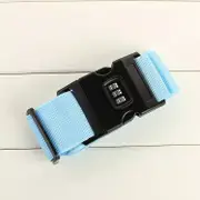 Secure Luggage Strap with Combination Lock Sky Blue - Travel Accessories Australia