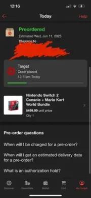 Nintendo Switch 2 Console with Mario Kart World Bundle PREORDER CONFIRMED