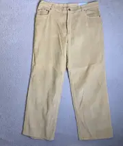 Patagonia Cord Pants Mens 36x30 Beige Corduroy Short Logo Outdoor Casual NWT