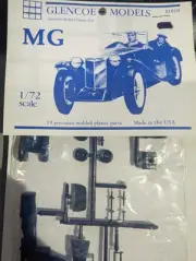 Glencoe 01010 1:72 Injection Molded Plastic MG Classic Vehicle Model Kit