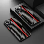 Carbon Fibre For iPhone 16 Pro Max 15 14 13 12 11 ShockProof Phone Case Cover