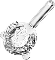 LABRIMP Barware Rustproof Ice Strainer for Filtering Ice Cubes Large Pieces of Fruit