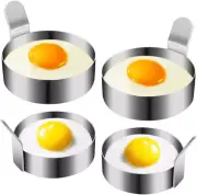 Egg Ring, Stainless Steel Omelet Mold Non Stick Pancake Ring Mold for Frying Egg