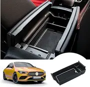 SHAOHAO Compatible with Mercedes A-Class W177 V177 /GLB X247 /B-Class W247/GLA H247/CLA C118 2023 2024 Armrest Box Organiser Centre Console Organiser Glb Mercedes Accessories (White)
