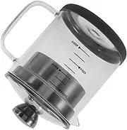CATIEBYE Soybean Milk Strainer Jug with Fine Mesh Filter Dripping Container for Juice Tea Tea Pot for Easy Filtration Storage Kitchen Helper for Cooking Tea Lovers