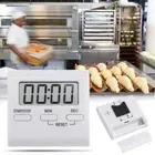 DIY Countdown Alarm Clock LCD Screen Sleep Stopwatch Clock Magnetic Baking Tools