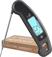 [Lavatools] PX1D Javelin PRO Duo Ultra Fast Professional Digital Instant Read Meat Thermometer for Grill and Cooking, 11.5cm Probe, Auto-Rotating Backlit Display, Splash Resistant – Sesame
