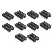 40pcs DIP IC Chip Socket Adapter Flat Pin 14P 2.54mm Pitch IC Socket 7.4mm