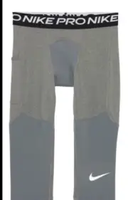 Nike Pro Dri-Fit Big Boy 3/4 Training ￼Tights Gray sz Large Nordstrom